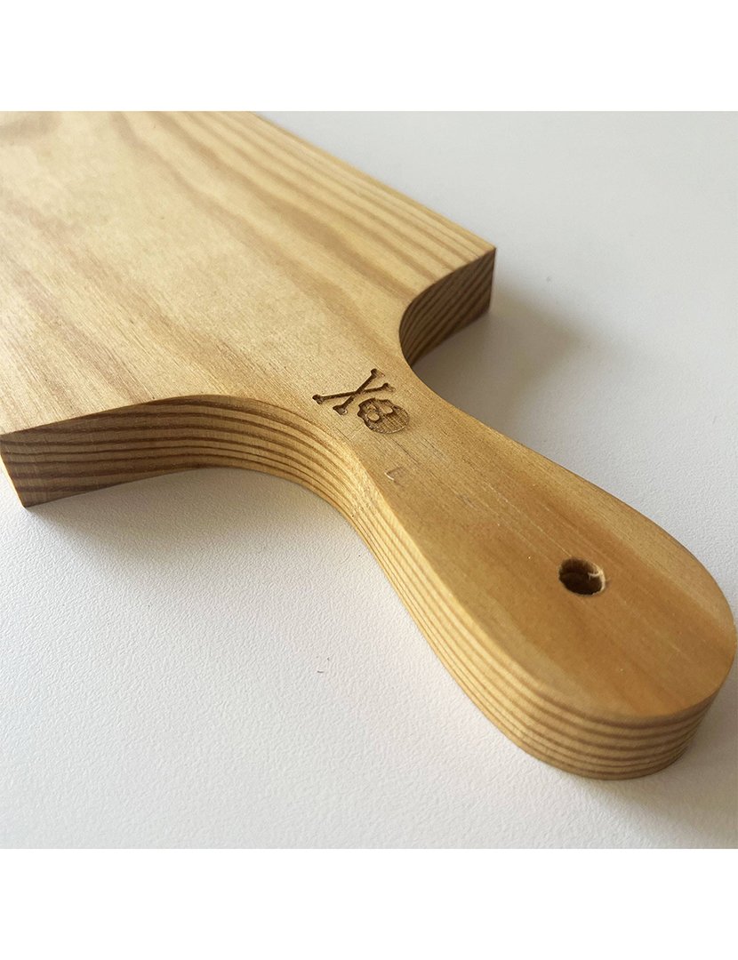 Tábua de corte retangular madeira 34,5x13,5 cm