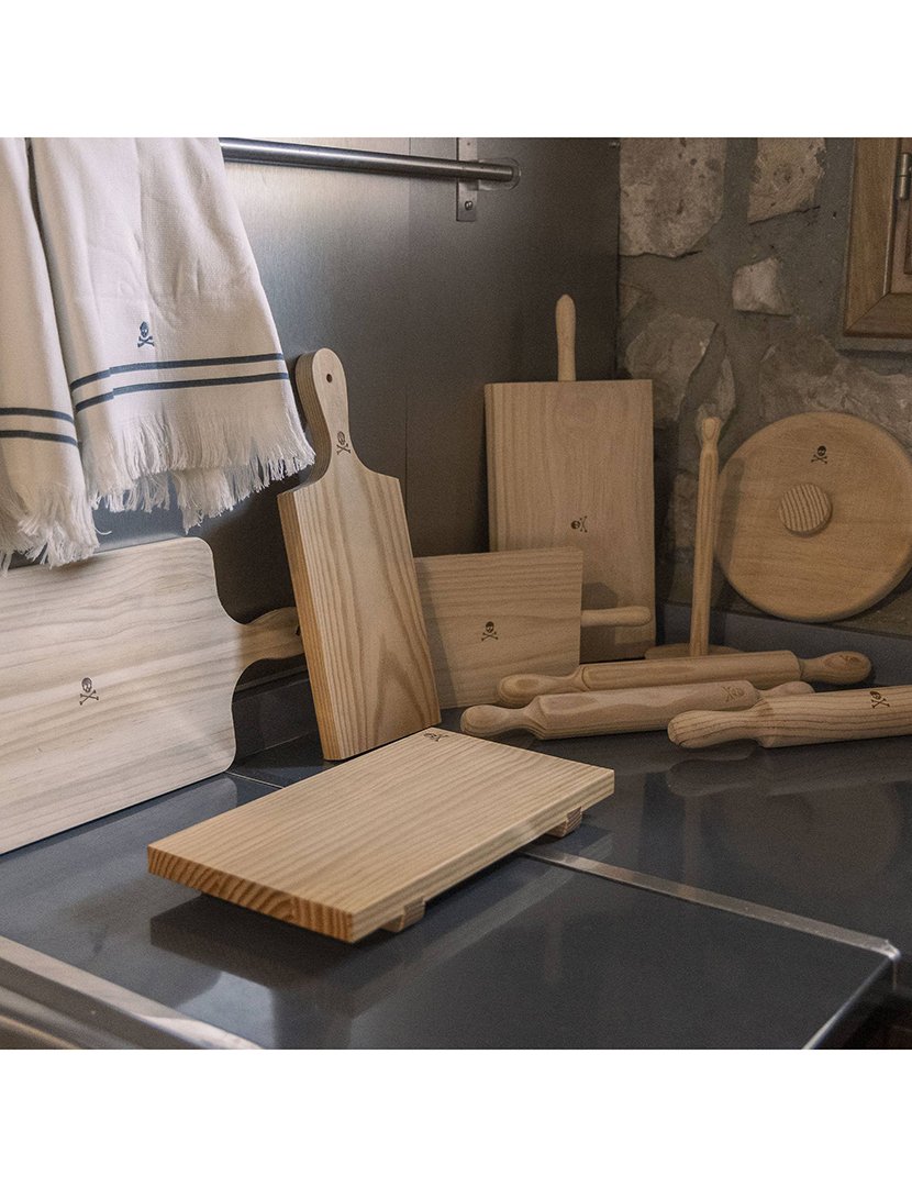 Tábua de corte retangular madeira 34,5x13,5 cm