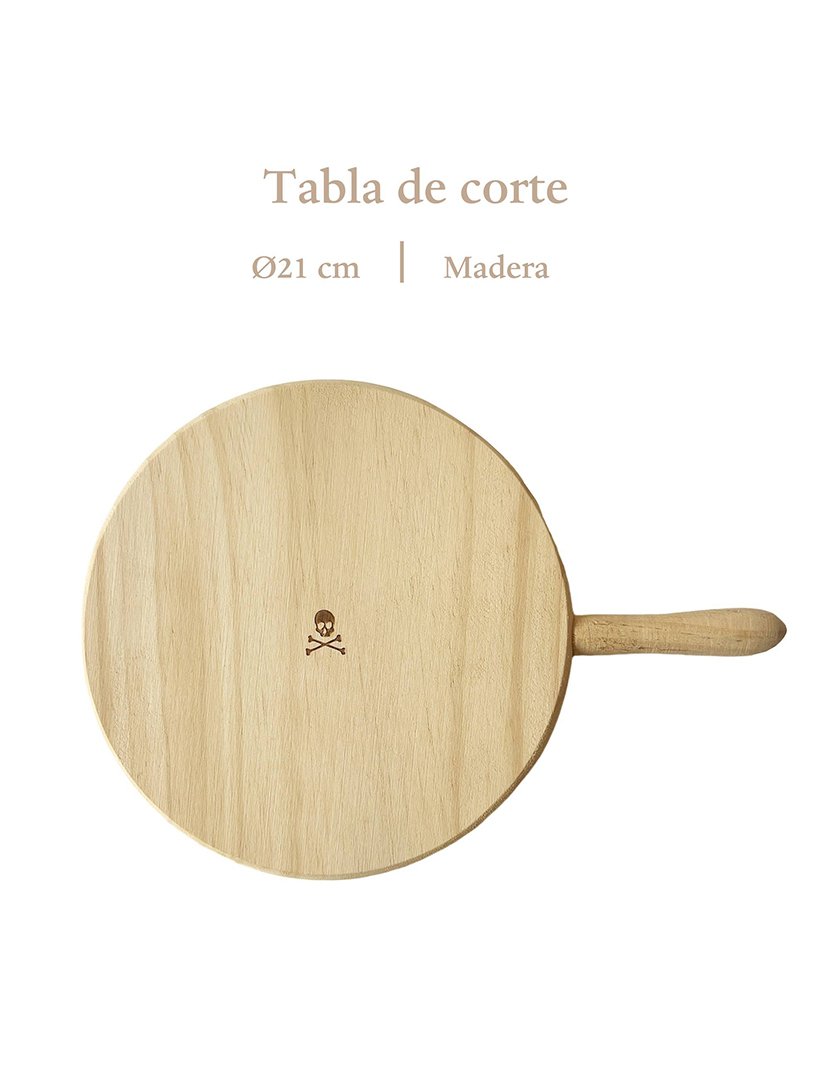 Tábua redonda madeira 21 cm