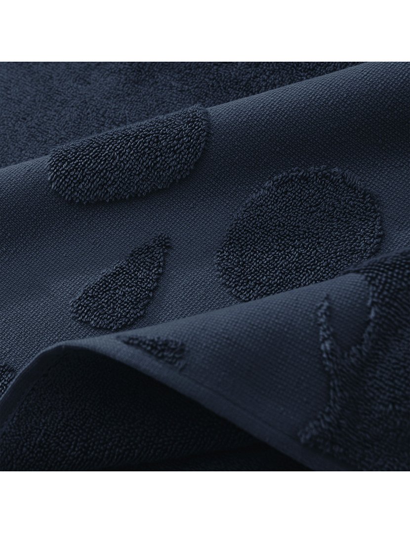 Tapete banho caveira 50x80 cm azul marinho