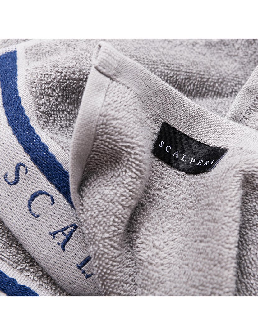 Conjunto de toalhas de banho (30x50cm + 50x90cm + 70x140cm) Cinzento/Azul