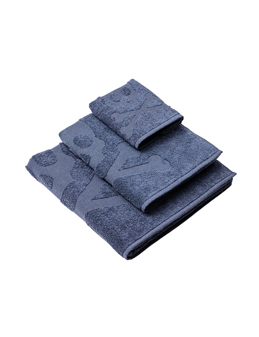 Conjunto de toalhas de banho caveira (30x50cm + 50x90cm + 70x140cm) Azul