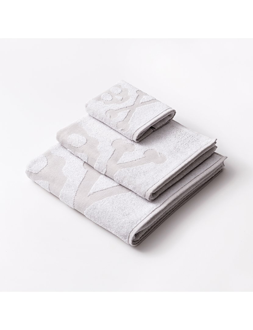 Conjunto de toalhas de banho caveira (30x50cm + 50x90cm + 70x140cm) Branco