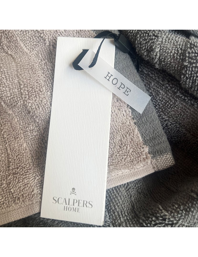 Toalha de Praia 90x180 cm Riscas Bege