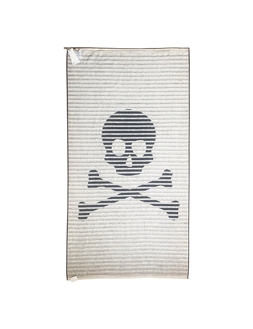 Toalha de Praia 90x180 cm Riscas Azul Marinho 