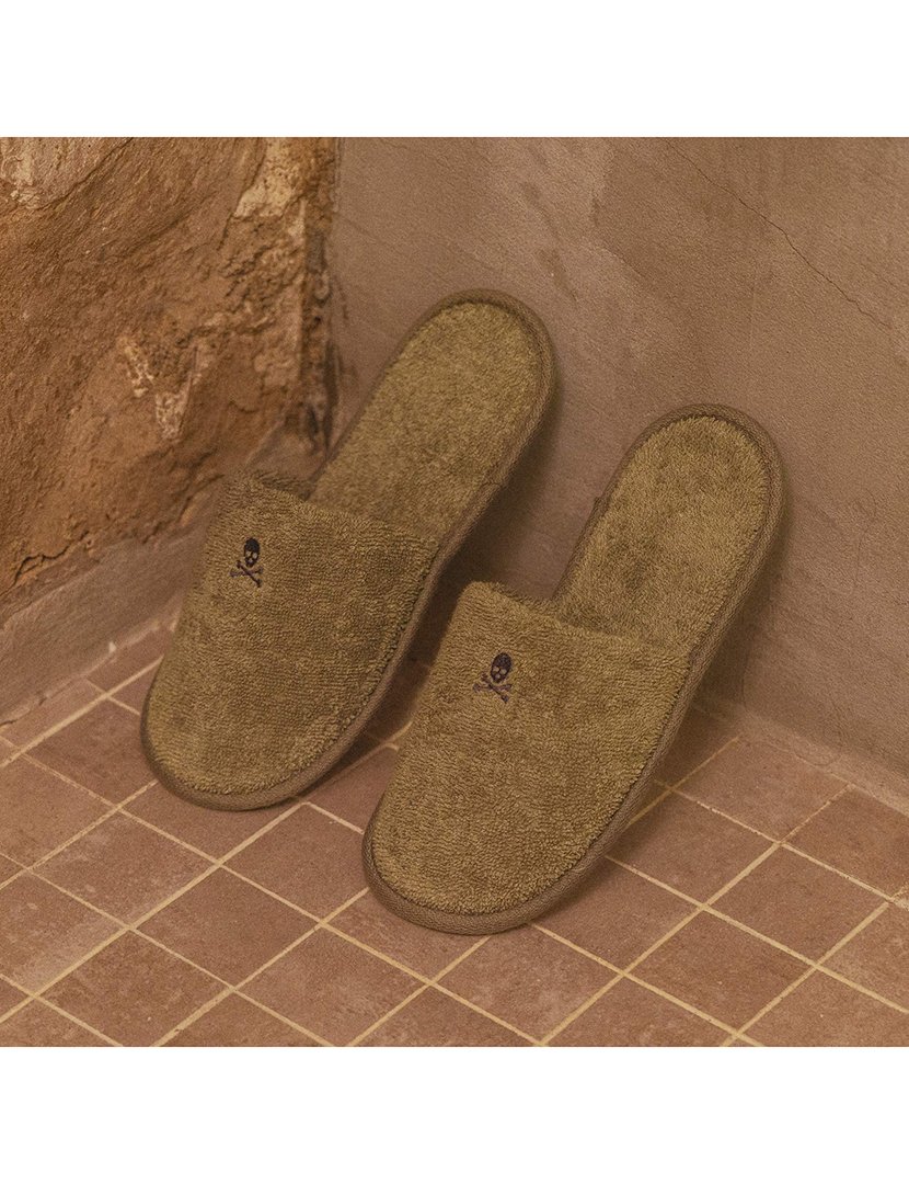 Chinelo de Quarto cáqui 39-42