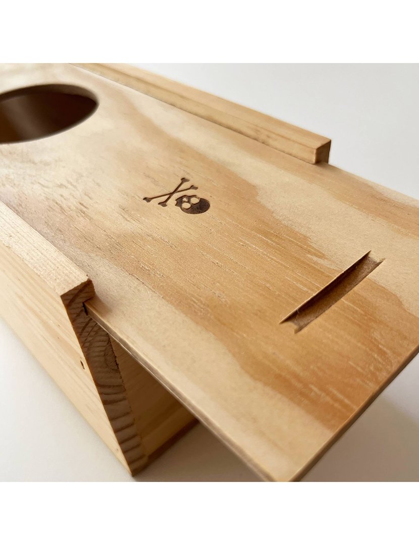 Caixa-Presente Madeira Garrafa Vinho 37cm