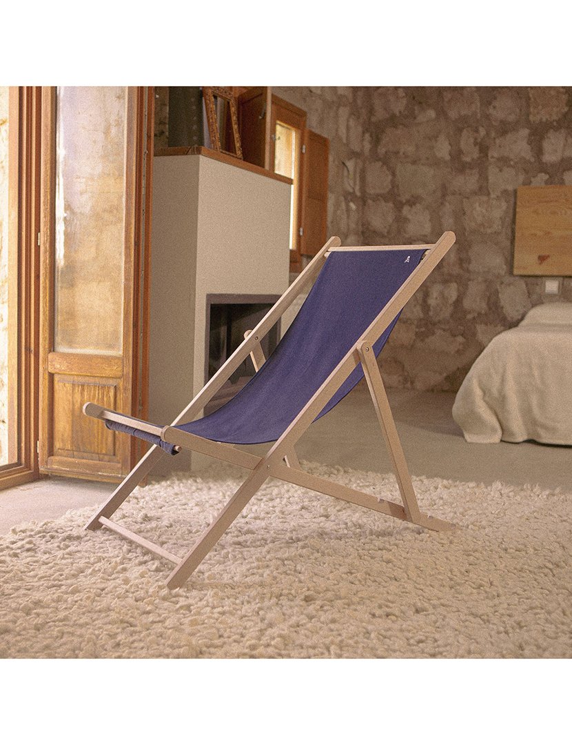 Espreguiçadeira Azul Escuro