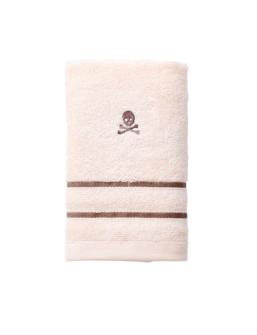 Toalha de Mãos Bege Riscas Castanho 30x50 cm 