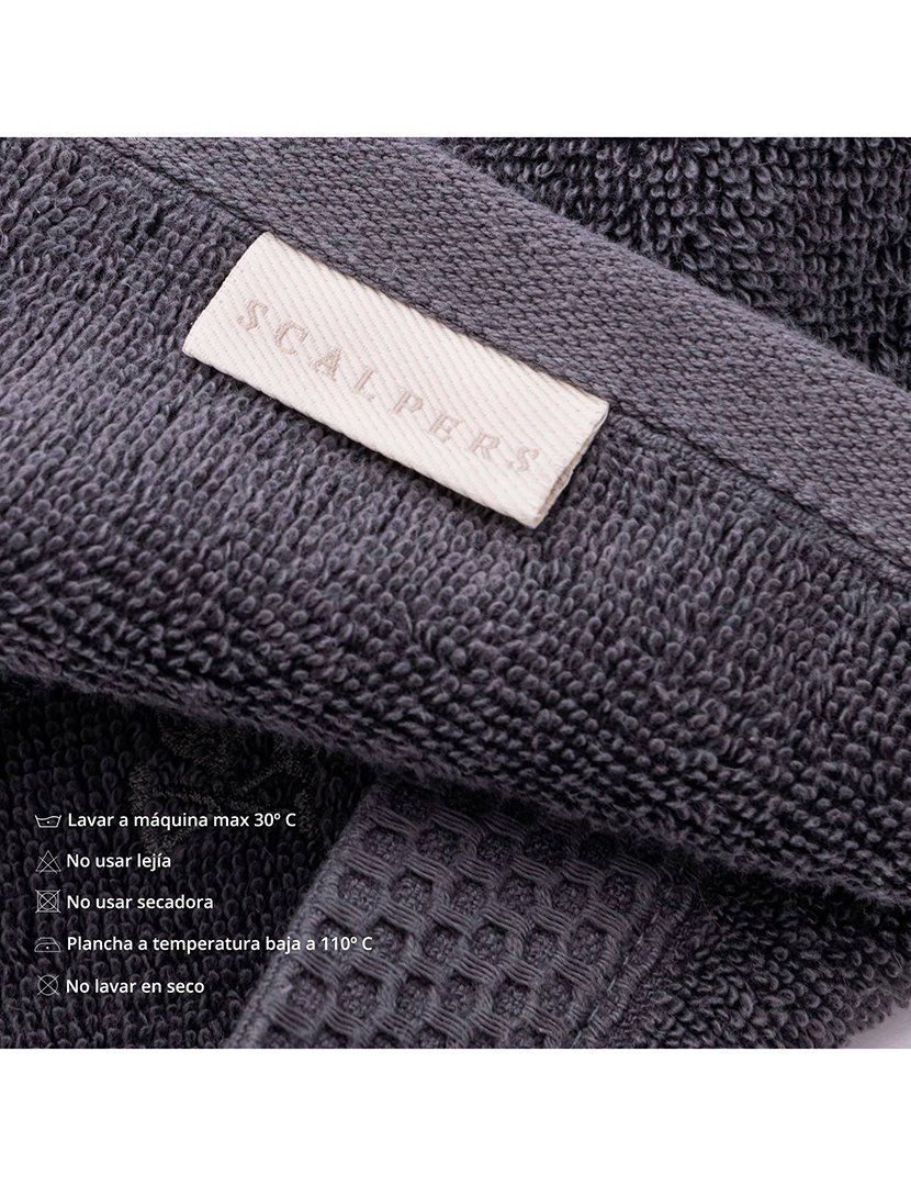 Toalha de Mãos Nidus 50x100 Cinzento