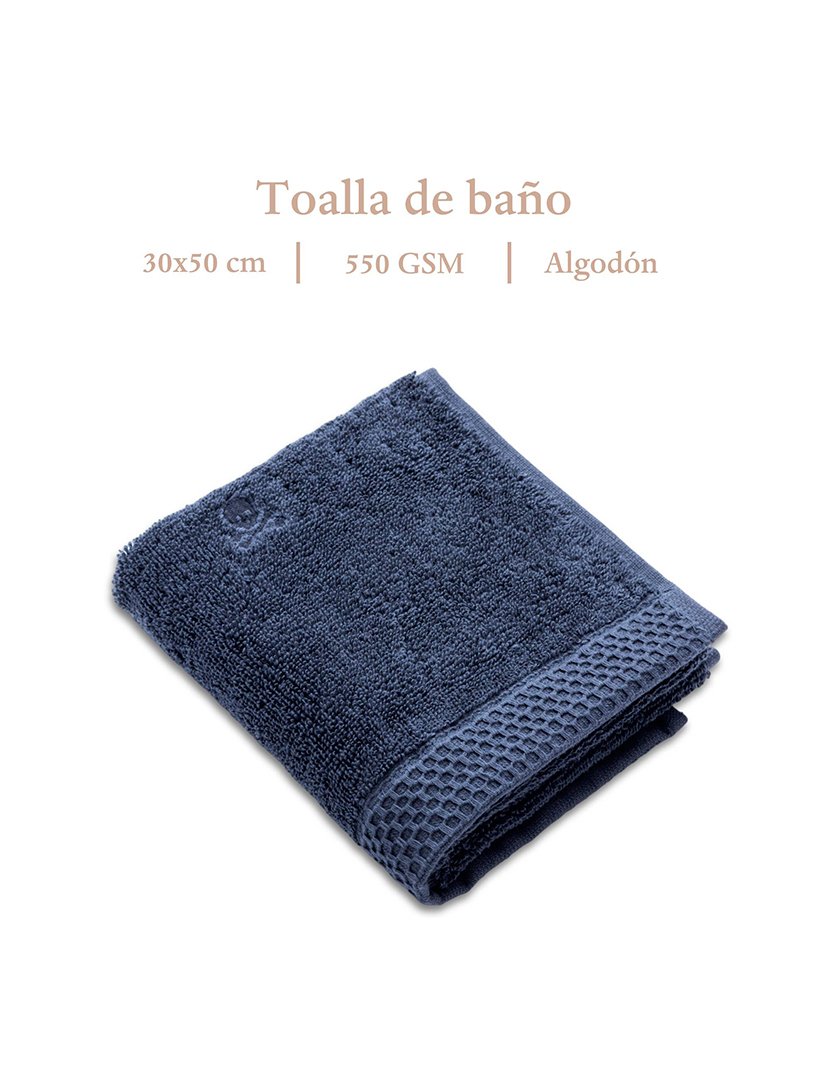 Toalha de mãos Nidus 30x50 cm Azul Marinho