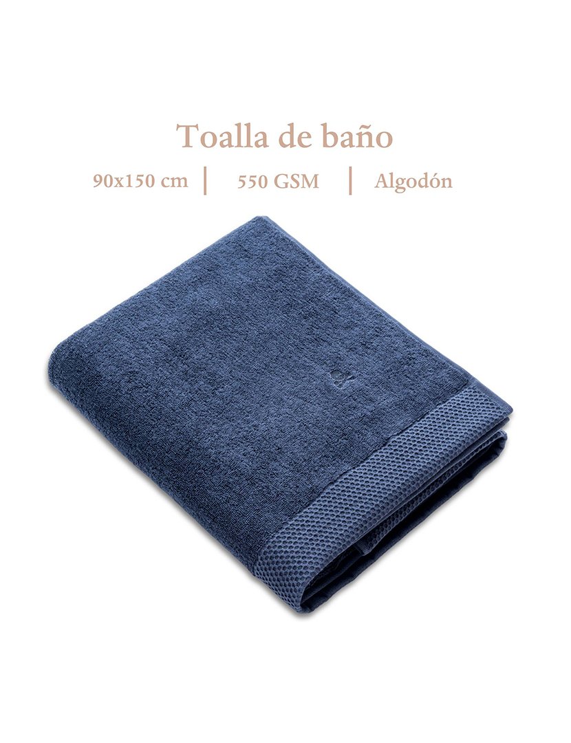 Toalha de Banho Nidus 90x150 cm Azul Marinho
