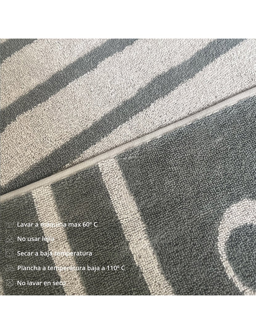 Toalha de Praia 90x180 cm Riscas Bege