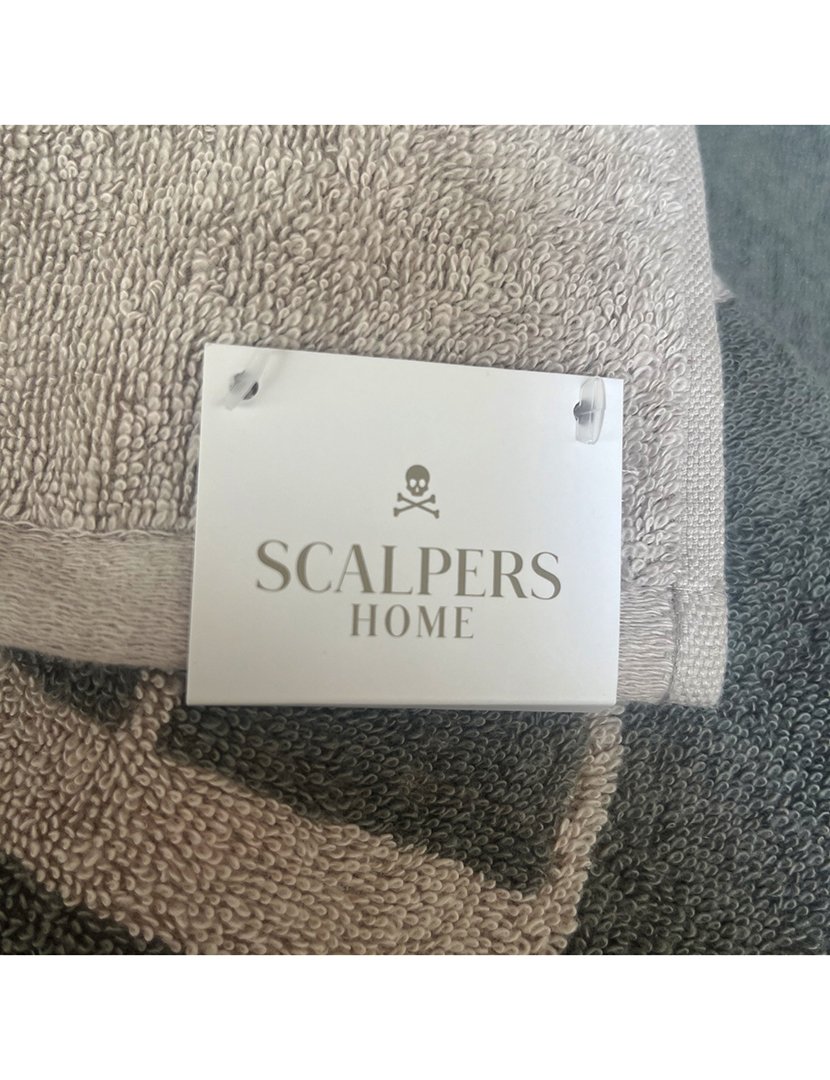 Toalha de Praia 90x180 cm Riscas Bege