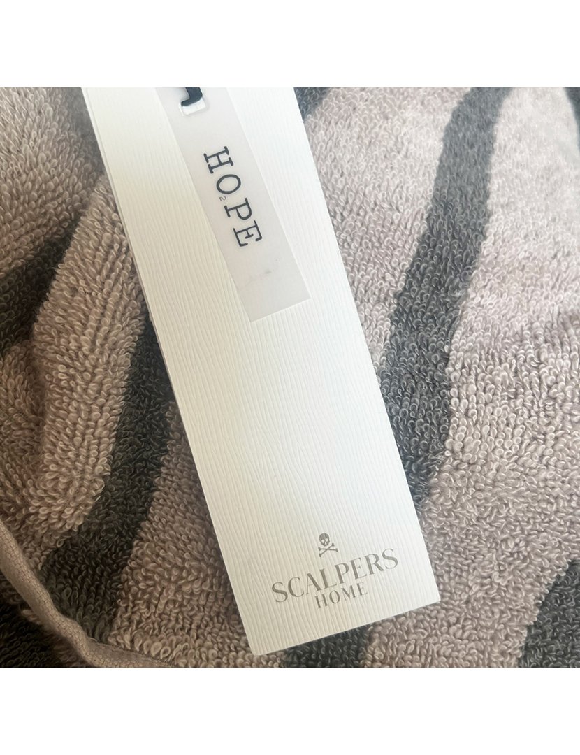 Toalha de Praia 90x180 cm Riscas Bege