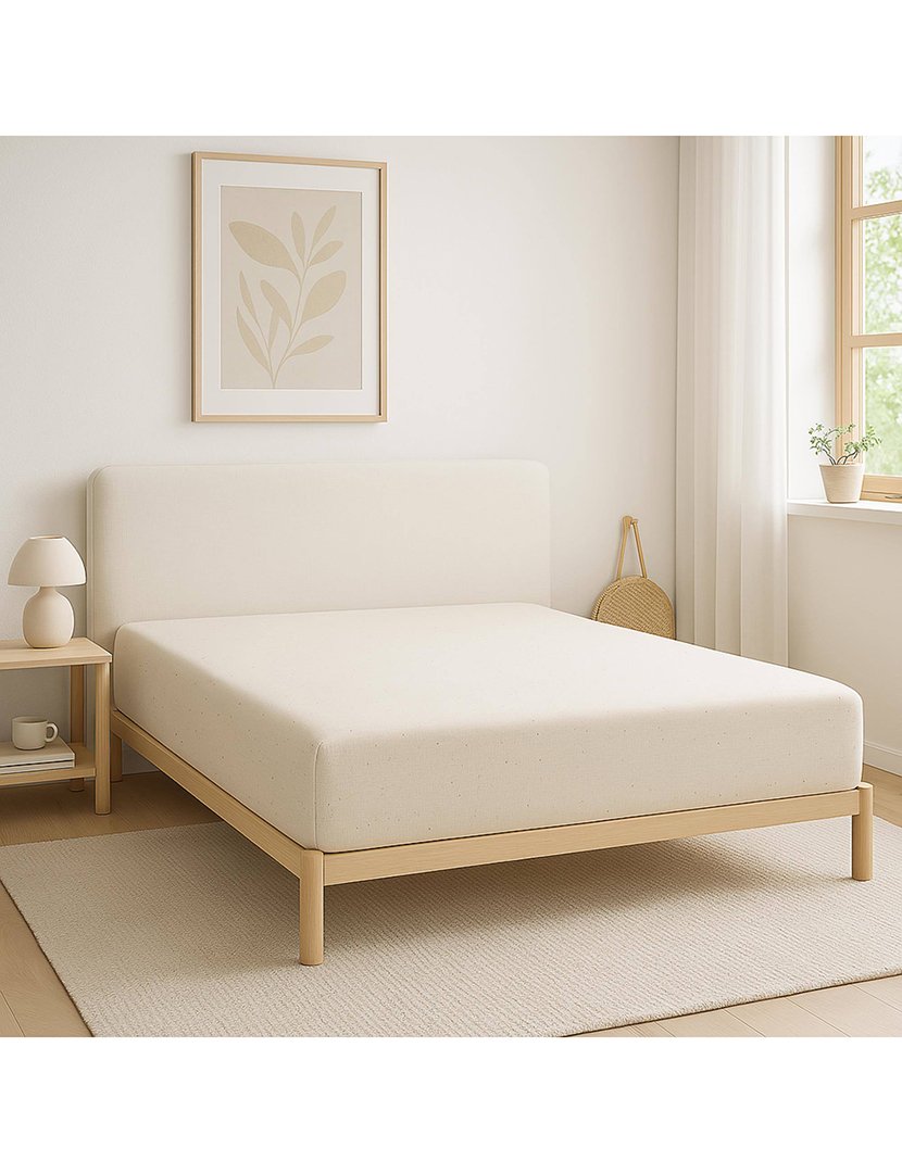 Lençol de Baixo com Elástico ocre 180x200+30 cm cru