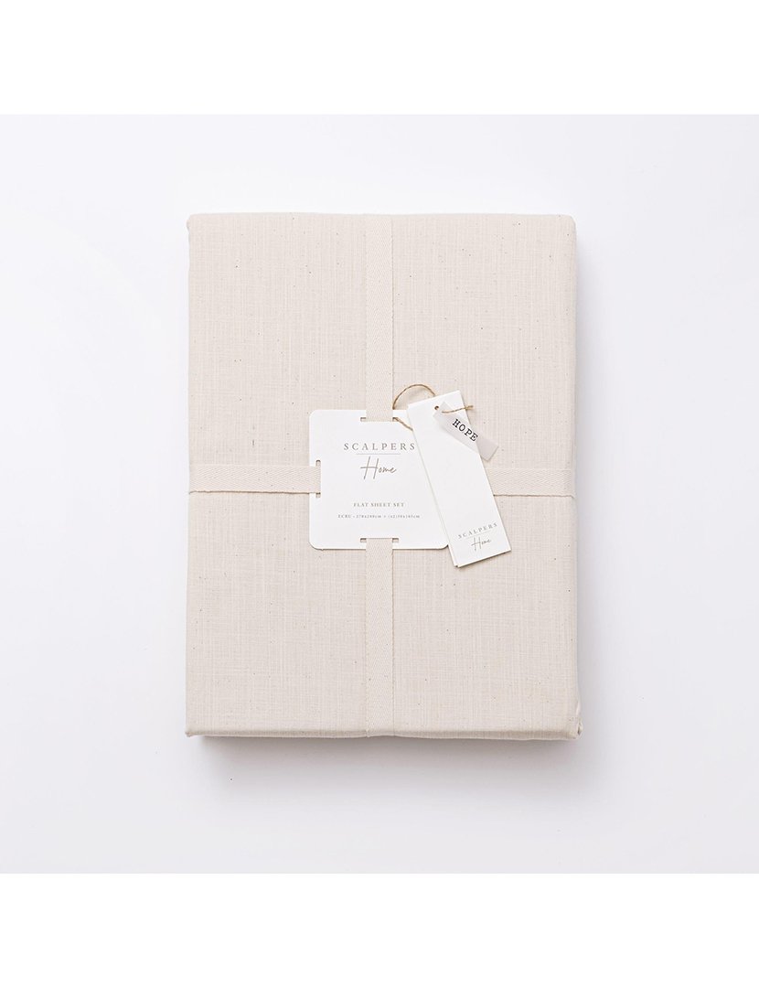 Jogo de Lençóis Ocre 240x280 cm 