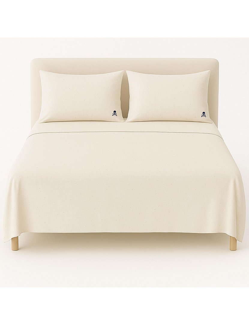 Jogo de Lençóis Ocre 240x280 cm 