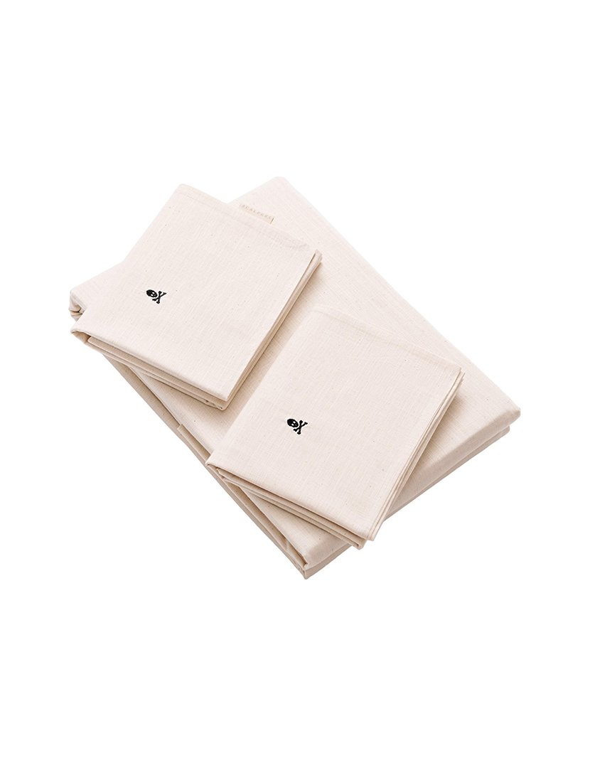 Jogo de Lençóis Ocre 240x280 cm 