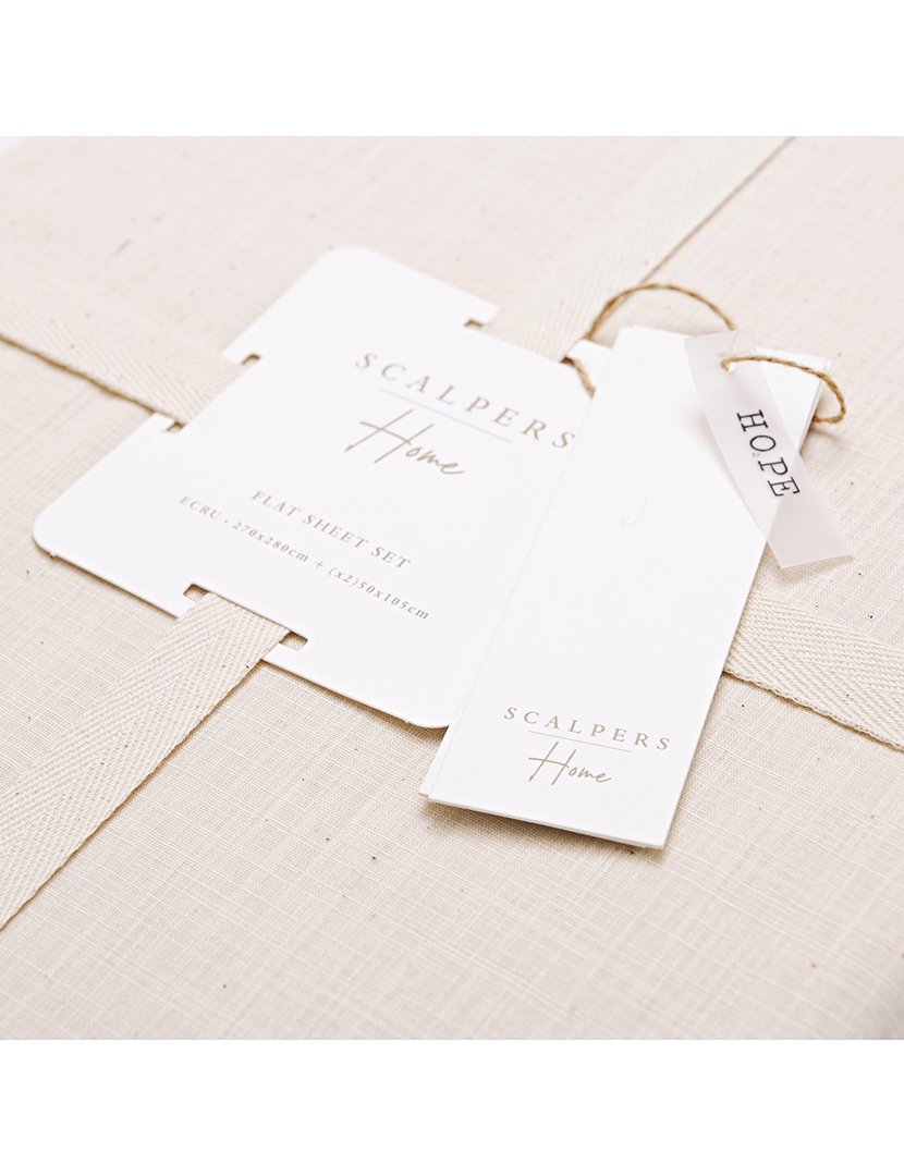 Jogo de Lençóis Ocre 270x280 cm 