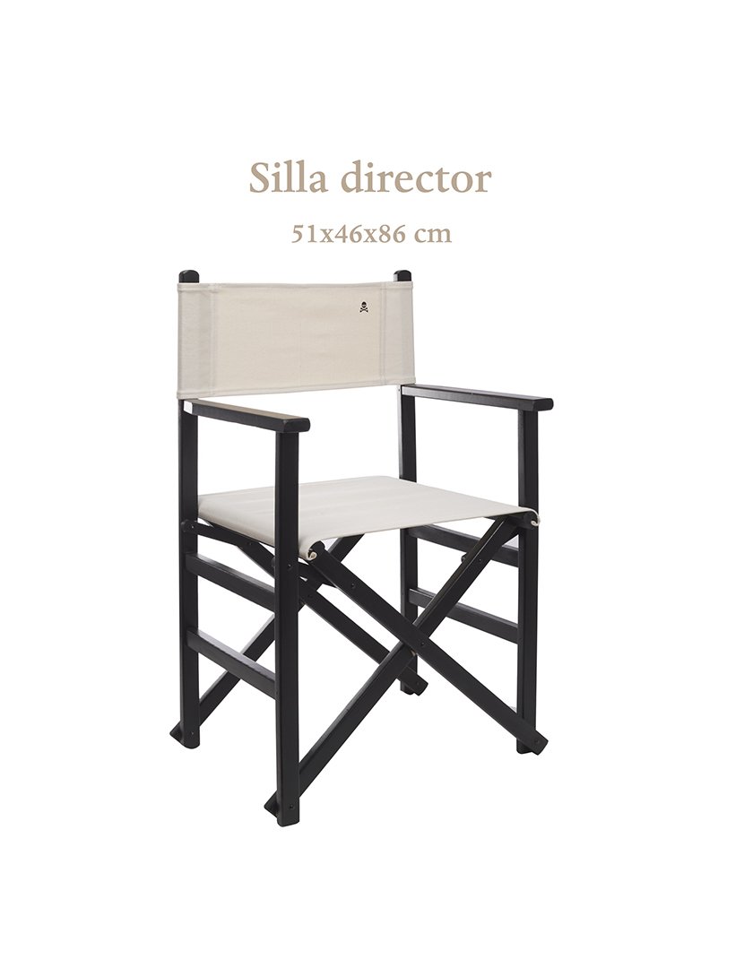 Cadeira Realizador Bege/Wengué