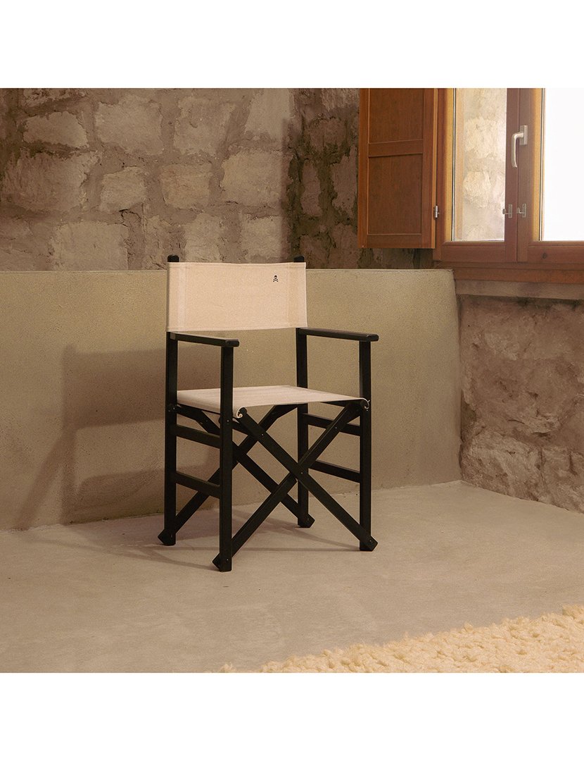 Cadeira Realizador Bege/Wengué