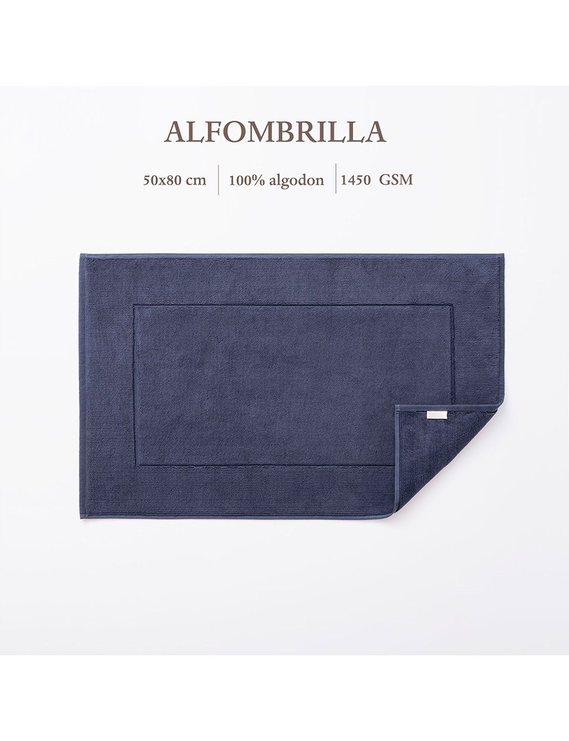 Tapete de banho 50x80 cm azul marinho