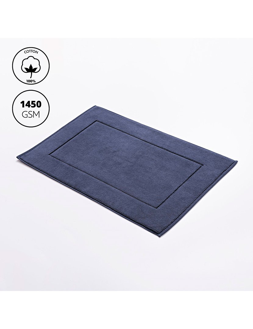 Tapete de banho 50x80 cm azul marinho