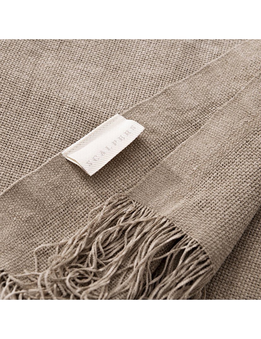 Manta de chenille 140x190 cm Castanho