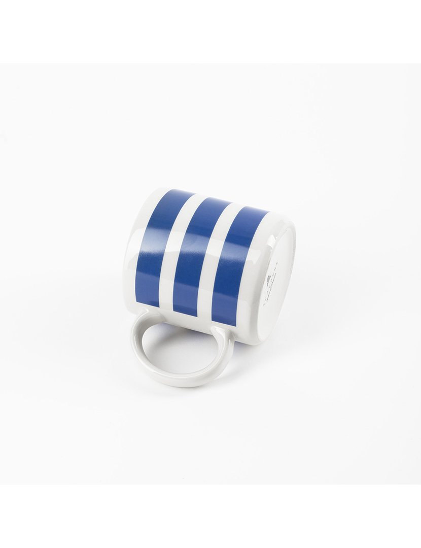 Conjunto 4 canecas listradas 36cl azul