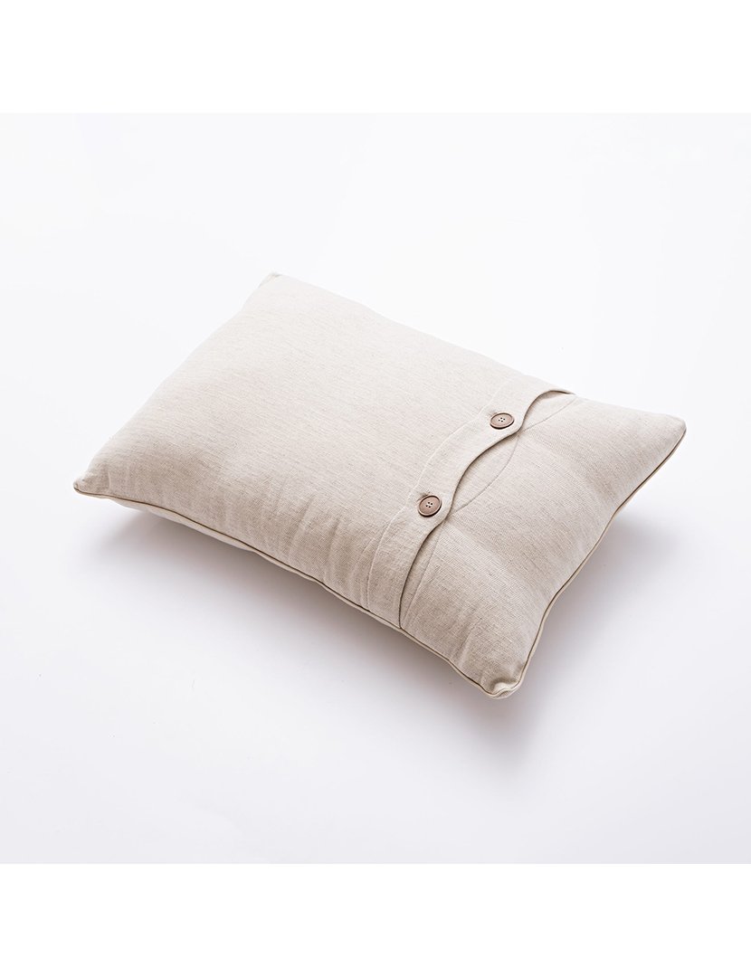 Almofada com faixa 50x75 cm Branco