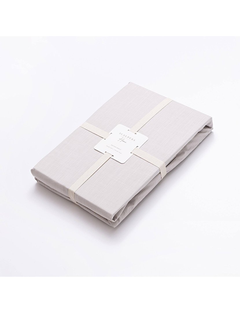 Lençol de Baixo 150x200+30 cm Cinzento