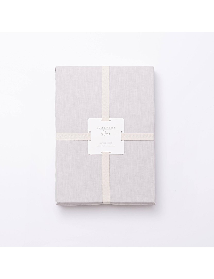 Lençol de Baixo 150x200+30 cm Cinzento