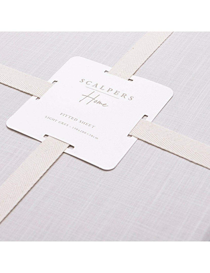 Lençol de Baixo 150x200+30 cm Cinzento