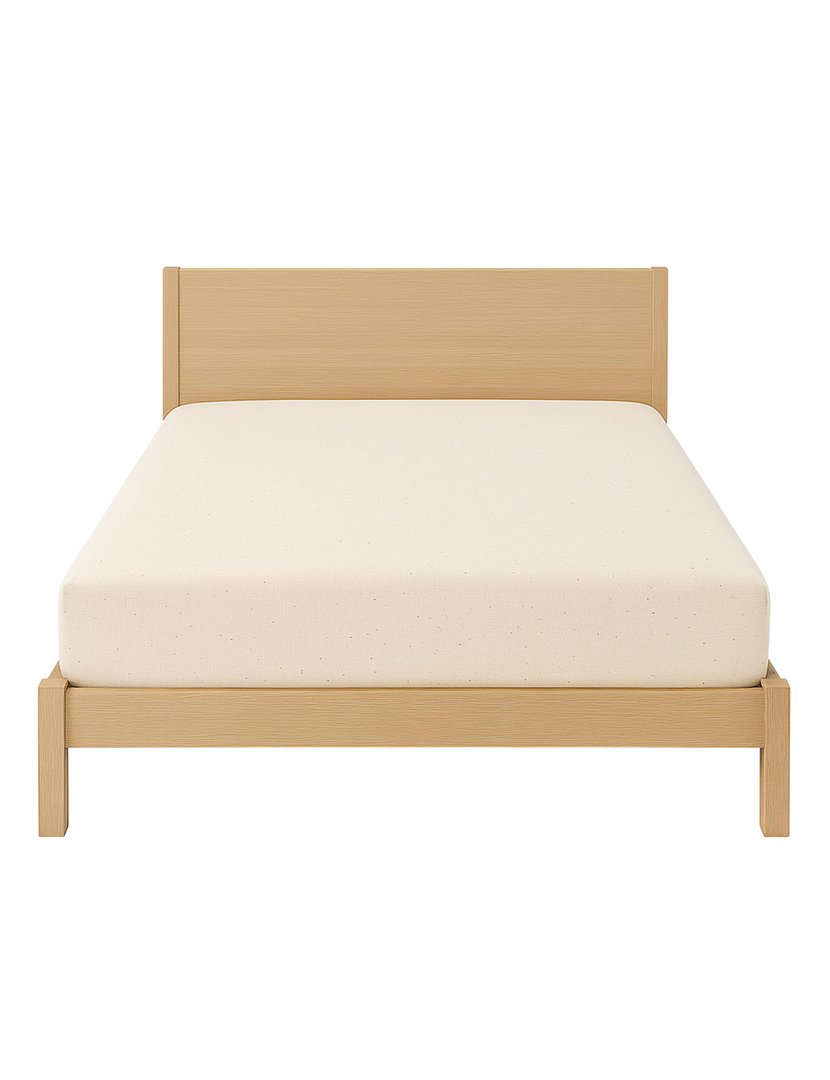 Lençol de Baixo com Elástico Ocre 150x200+30 cm Cru