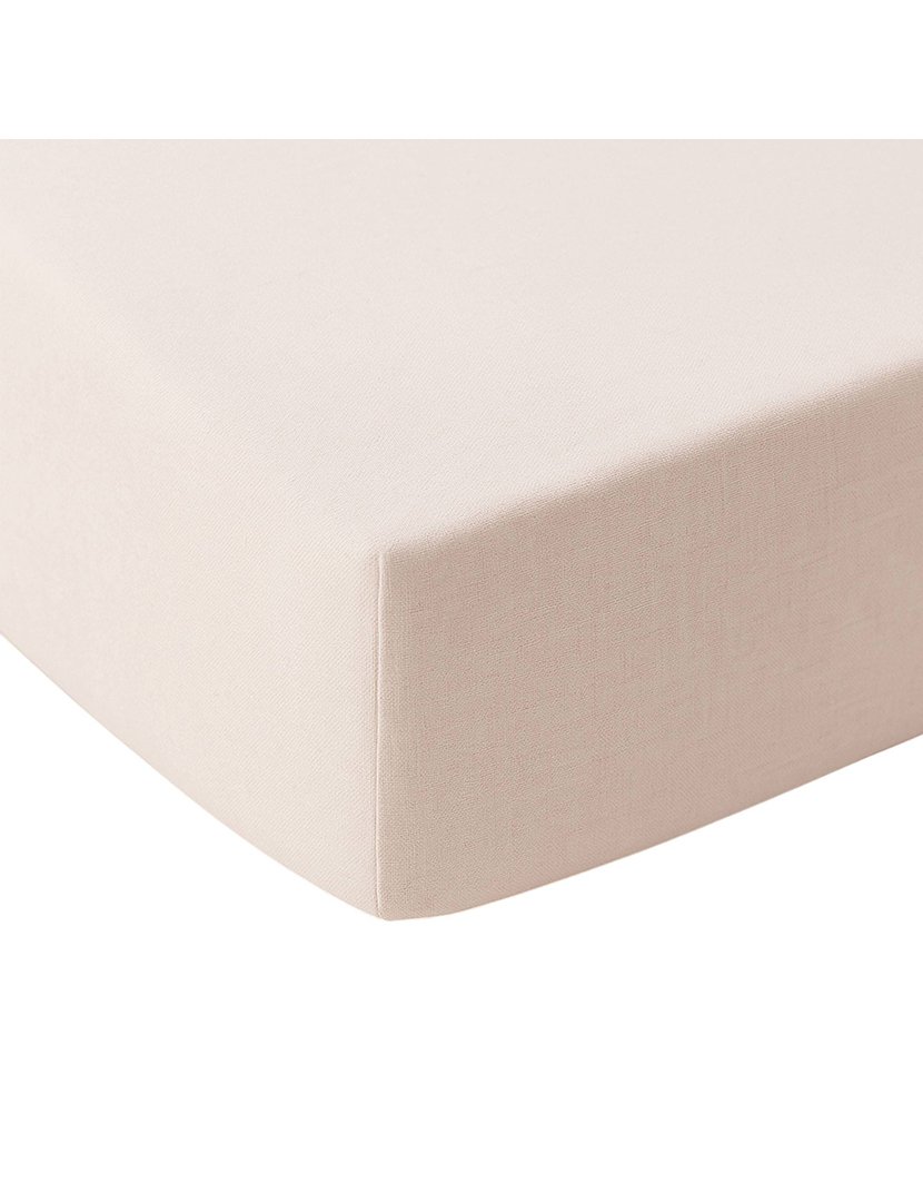 Lençol de Baixo com Elástico Ocre 150x200+30 cm Cru