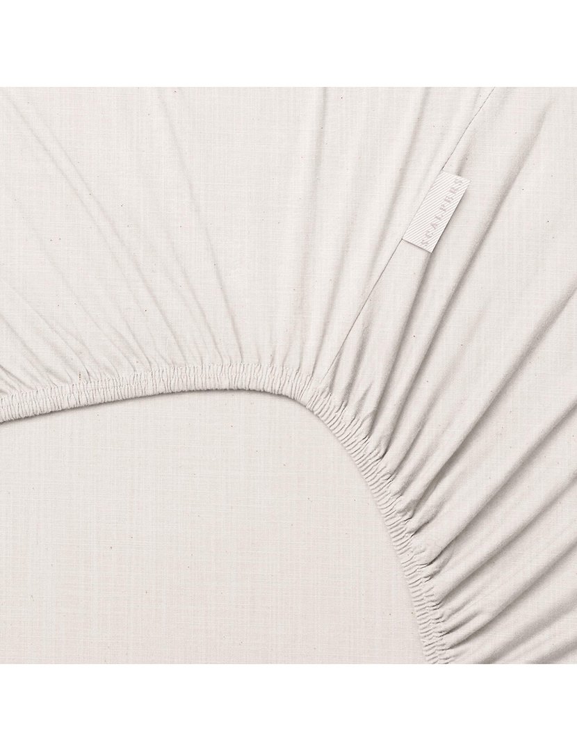 Lençol de Baixo com Elástico Ocre 150x200+30 cm Cru