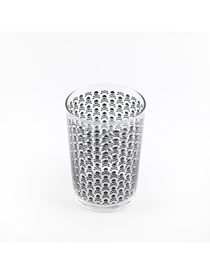 Conjunto 2 copos de sidra com caveiras