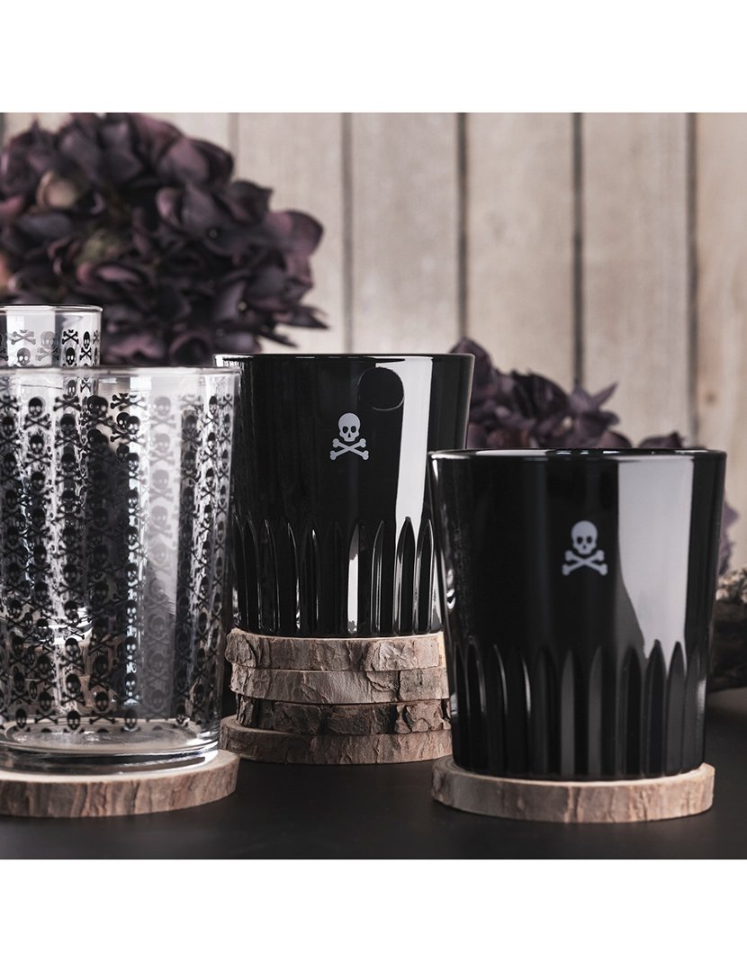 Conjunto 2 copos Whisky Preto 345ml