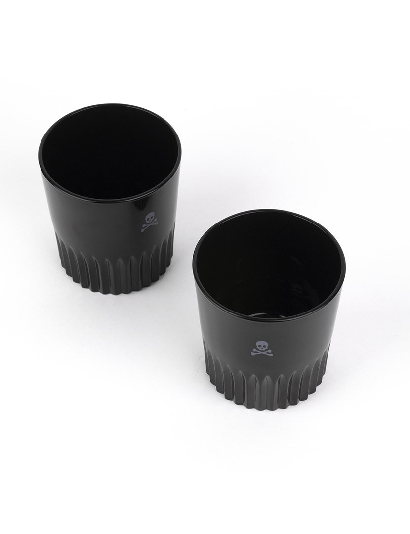Conjunto 2 copos Whisky Preto 345ml