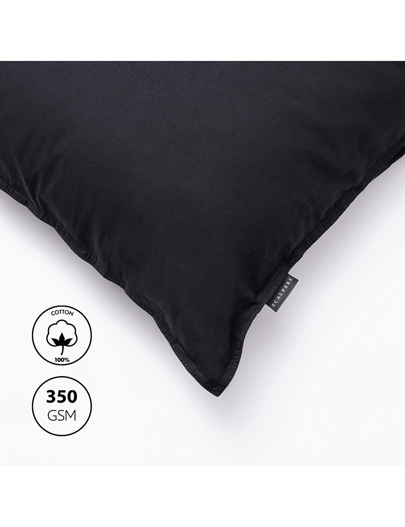 Almofada 45x45cm 100% Algodão em Preto