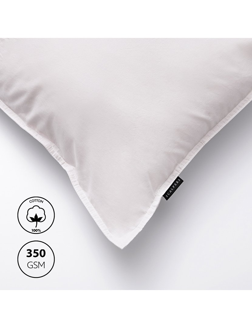 Almofada 45x45cm 100% Algodão em Cinzento Claro