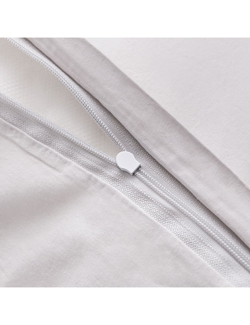 Almofada 45x45cm 100% Algodão em Cinzento Claro