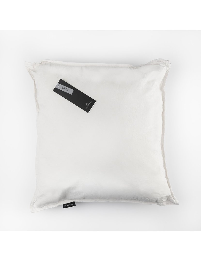 Almofada 45x45cm 100% Algodão em Cinzento Claro