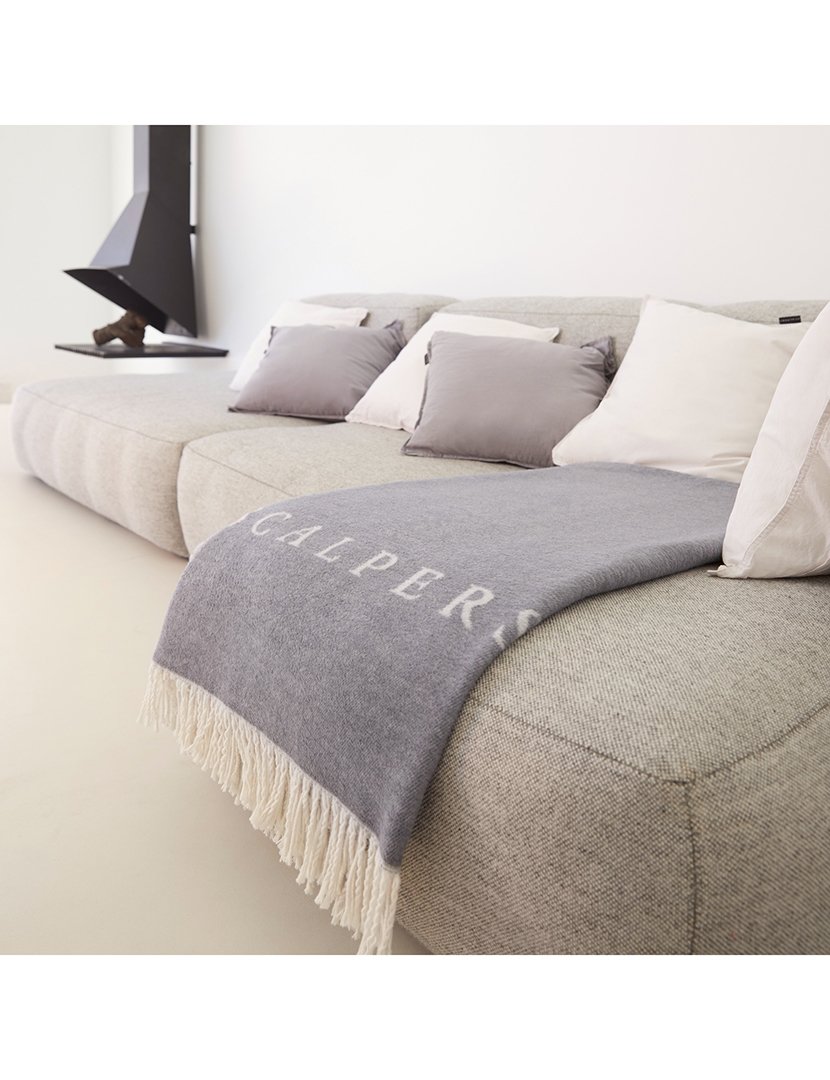 Almofada 45x45cm 100% Algodão em Cinzento Claro