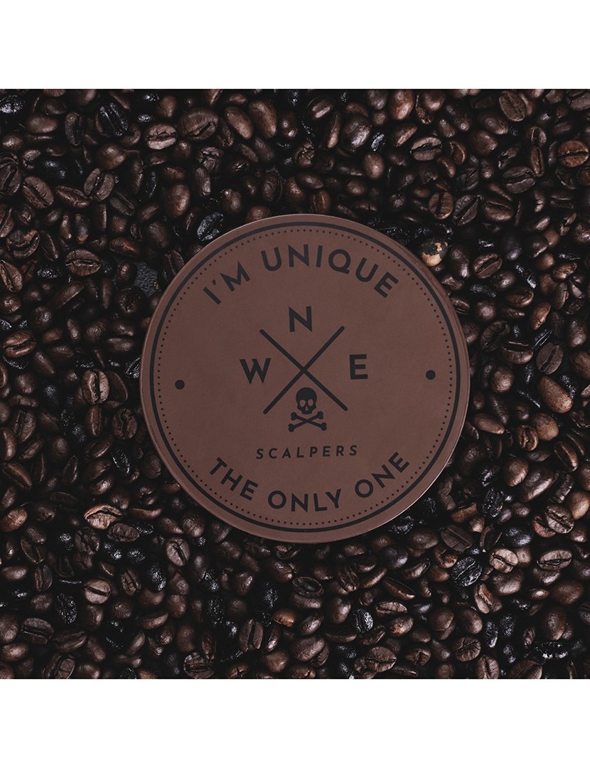 Conjunto 4 bases para copos Castanho ø11cm 