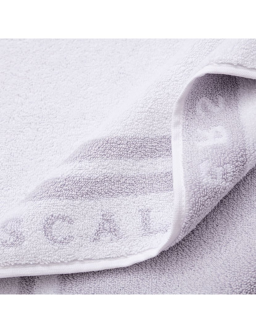 Tapete de Banho Listrado em Algodão 50x80cm Branco