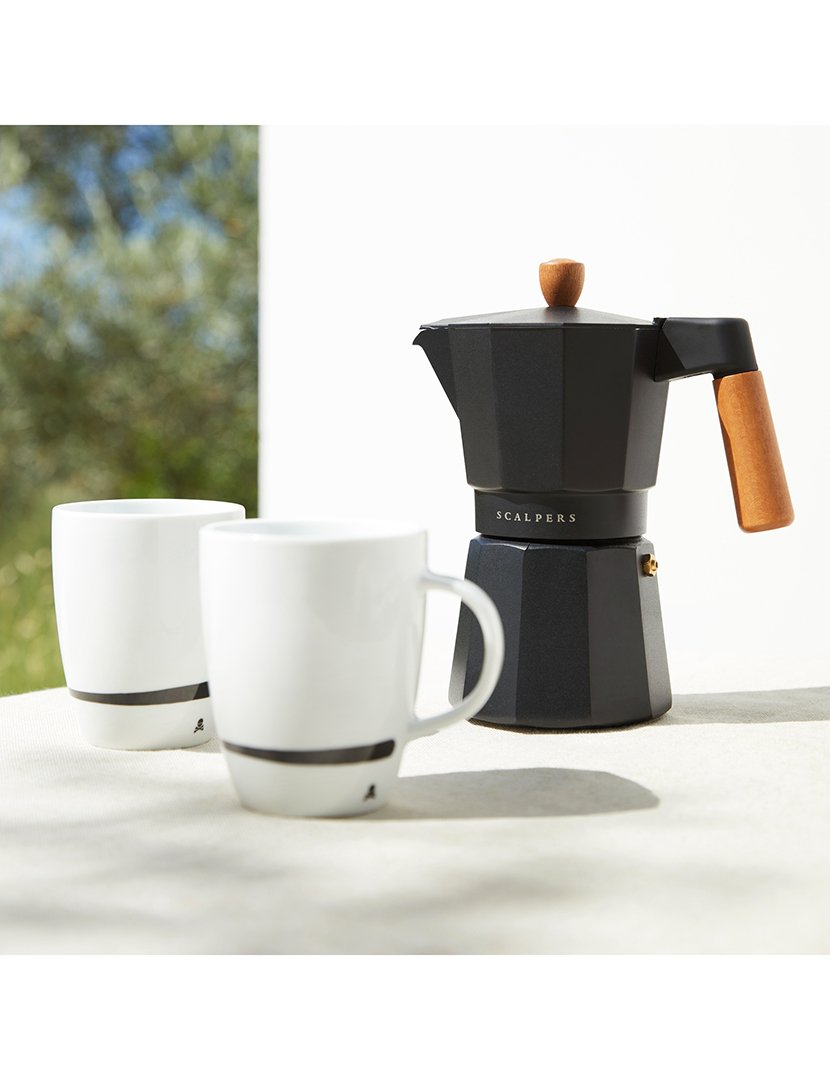 Conjunto 4 canecas em formato de caveira 330ml Branco