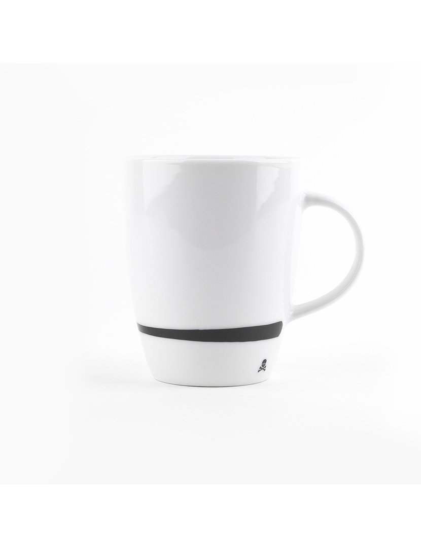 Conjunto 4 canecas em formato de caveira 330ml Branco