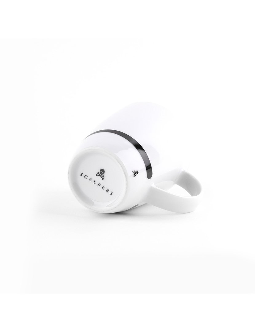 Conjunto 4 canecas em formato de caveira 330ml Branco